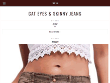 Tablet Screenshot of cateyesandskinnyjeans.com